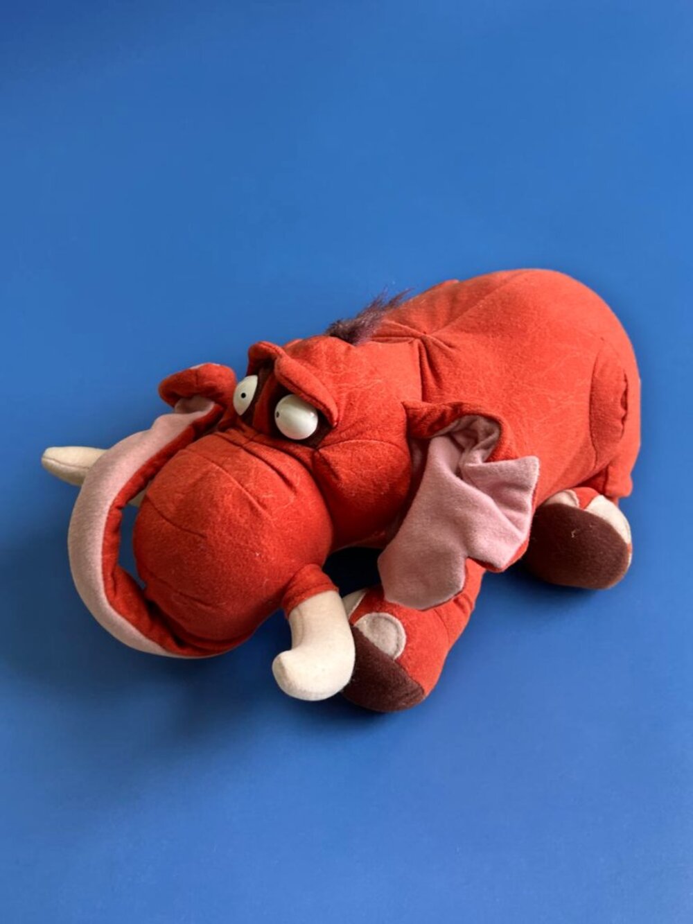 (VIDEO) Disney Tarzan TANTOR Elephant Stuffed Toy Animal 12" Squeeze n Roar 1998